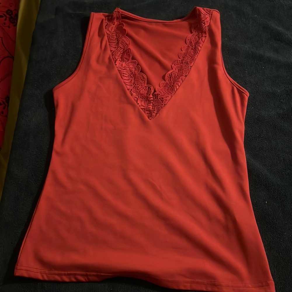 Red short sleeve shirt